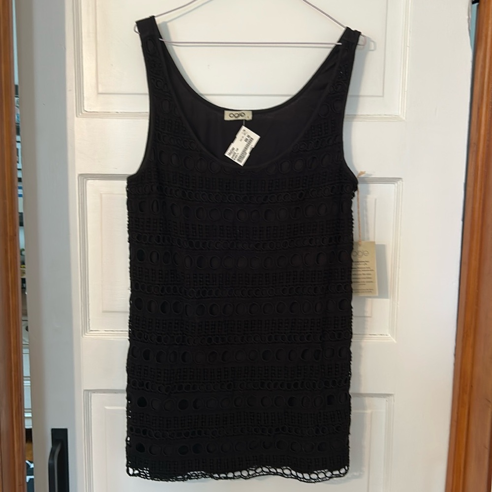 Ogle black tank size large new with tags